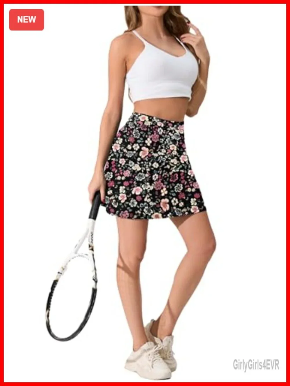 Women's High Waisted Skort with Pockets Tennis Golf Running